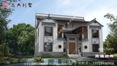 偃师市中式花园仿古住宅效果图片和户